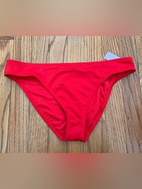 NWT Wild Fable Red Low Rise Bikini Swim Bottoms